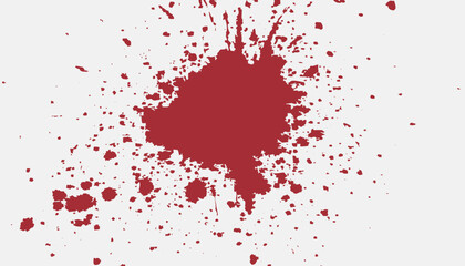 horror red blood splatter art illustration