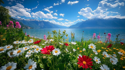 lake in the mountains