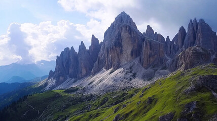 Naklejka premium panorama of the mountains of the caucasus