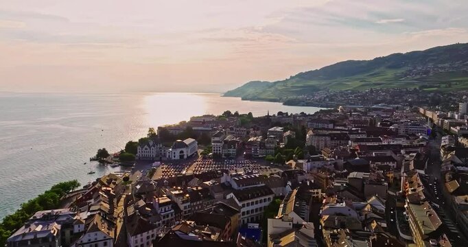 Vevey is a city in western Switzerland, in the French-speaking canton of Vaud. One of the main centers of the Swiss Riviera. Vevey is located on the shores of Lake Geneva