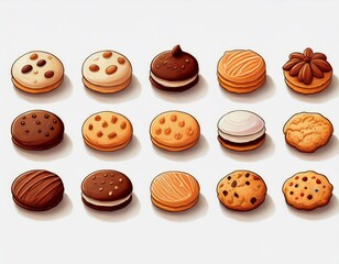 Fototapeta premium クッキー イラスト
