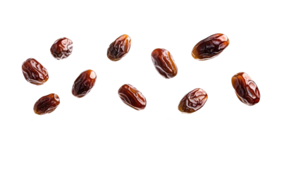Composition of Date Fruits on transparent background 