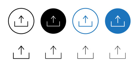 Upload icon Flat fill set collection