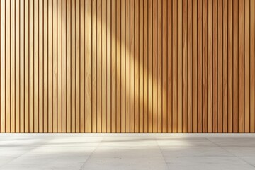 A large wall of wood grain with a large window in the middle