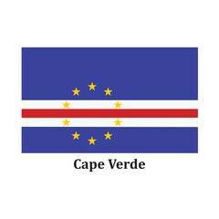 Cape Verdean flag icon
