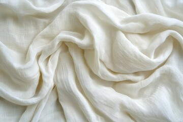 Obraz premium A white fabric with a pattern on it