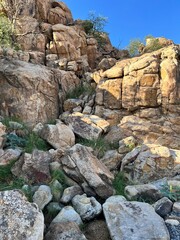 rocks and water