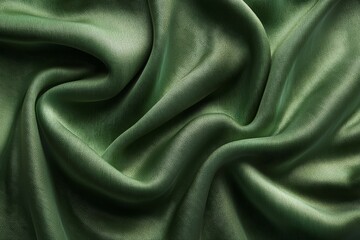 Fototapeta premium A green fabric with a wavy pattern