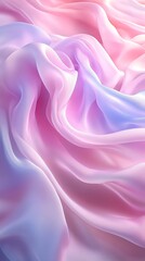 Obraz premium Soft pastel silk fabric with gentle folds, abstract background. Elegant textile texture concept