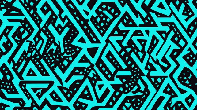 A seamless pattern of tribal vector illustration