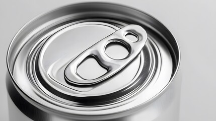 metal cans on a white background. 