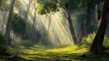 Naklejka premium Serene View of Armenia's Dense Forests