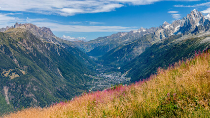 トラムデュモンブラン　ベルヴューからシャモニ谷の絶景フランス　シャモニ