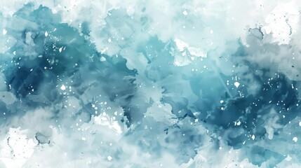 Fototapeta premium Abstract Blue Watercolor Texture Background