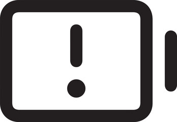 Warning signal icon symbol vector image
