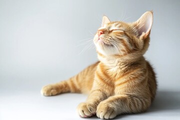 Obraz premium Orange Tabby Cat in Sunshine