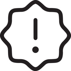 Warning signal icon symbol vector image
