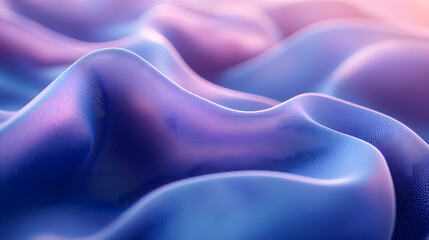 Obraz premium Extraordinary Abstract Geometric Construct with Intermingling Shapes in Stunning Blue and Purple Gradients Invoking Vibrant Energy