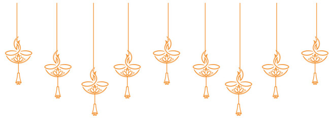 vector illustration of diwali candle lamp for diwali day