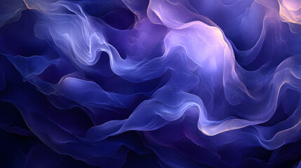 Fototapeta premium Elegant Abstract Geometric Design with Seamless Curves and Rich Hues of Blue and Purple Highlighting Brushstroke Textures