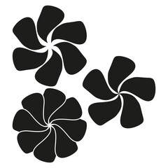 Abstract Flower Petal Swirl Design