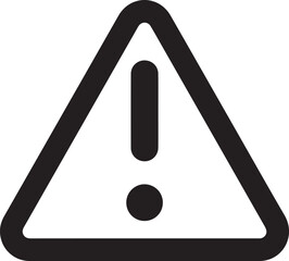 Warning signal icon symbol vector image
