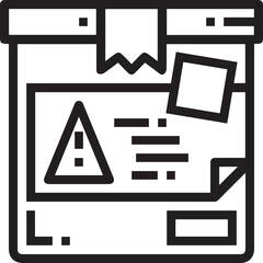 Warning signal icon symbol vector image
