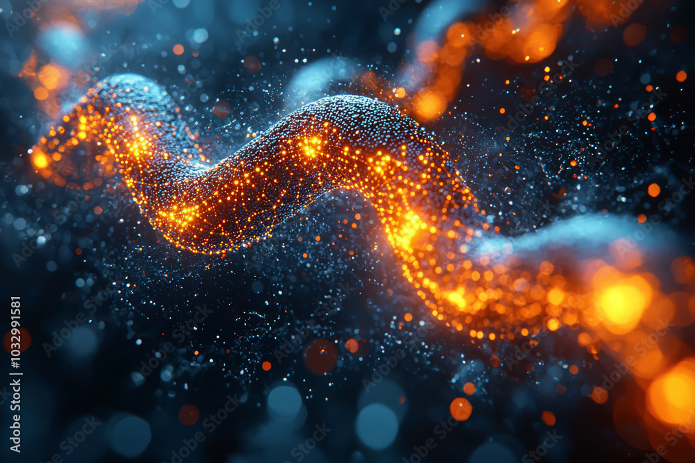 Poster a startup developing blockchain-based solutions for copyright protection, representing blockchain's 