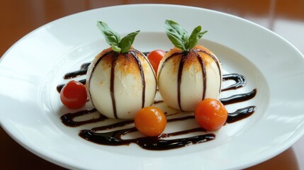 Creamy Mozzarella with Fresh Basil and Cherry Tomatoes