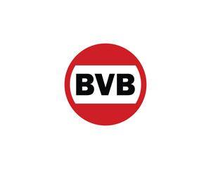 BVB logo design vector template. BVB