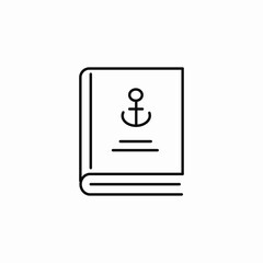 ship travel book icon sign vector