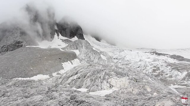 The Top of Jade Dragon Snow Mountain in Yunnan, China.