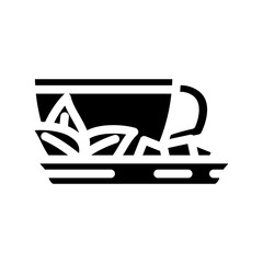 herbal tea ayurveda glyph icon vector. herbal tea ayurveda sign. isolated symbol illustration