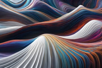 abstract fractal background with waves