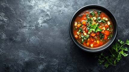 Warm and Comforting Bowl of Minestrone Soup