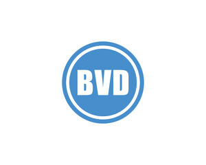 BVD logo design vector template. BVD