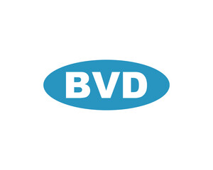 BVD logo design vector template. BVD