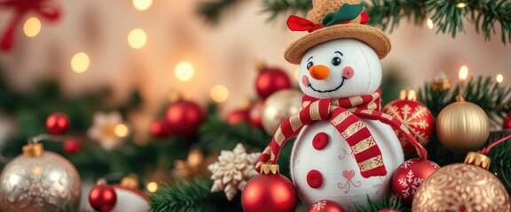 Obraz premium Snowman Christmas Decorations