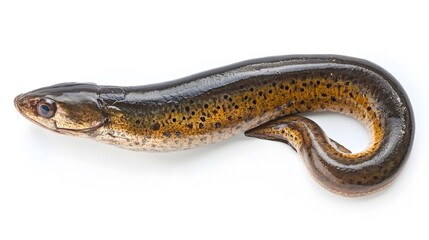 Eel fish isolated on white background. 