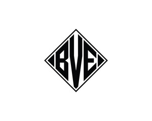 BVE logo design vector template. BVE