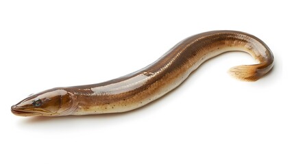 Naklejka premium Eel fish isolated on white background. 