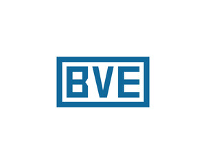 BVE logo design vector template. BVE