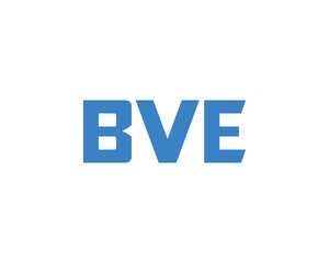 BVE logo design vector template. BVE