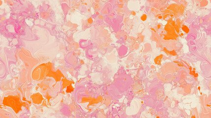 mercury water marbling, pastel pink and orange, texture background
