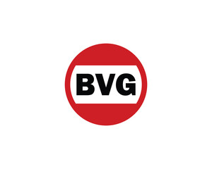 BVG Logo design vector template. BVG