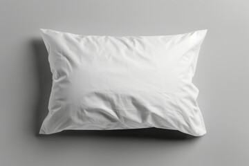 Obraz premium White pillow isolated on grey background.