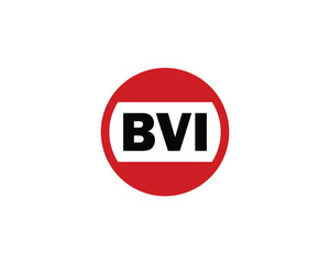 BVI logo design vector template. BVI