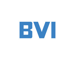 BVI logo design vector template. BVI