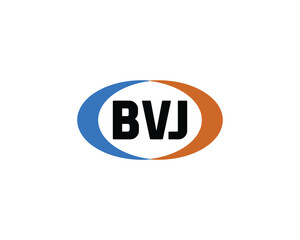 BVJ logo design vector template. BVJ