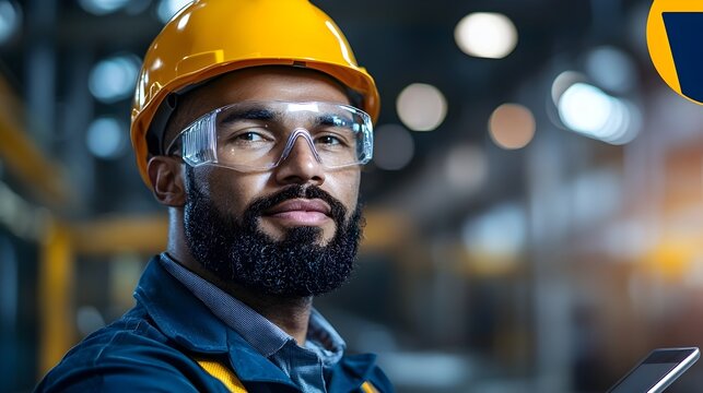 Railway Engineer Reviewing Maintenance Plans on Digital Tablet While Discussing in the Train Garage Facility